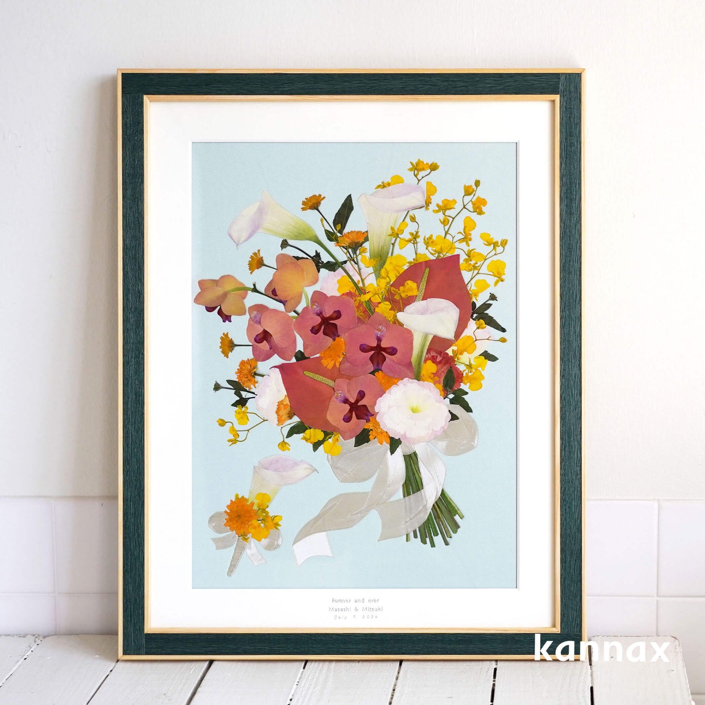 生花の押し花加工 スタンダード アフターブーケ