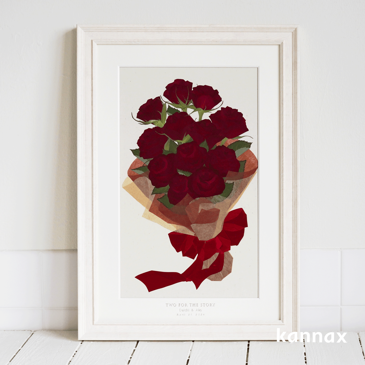 生花の押し花加工 セミロング アフターブーケ