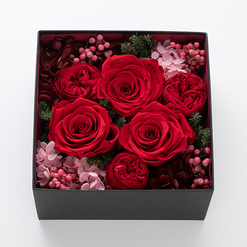 Blackボックスフラワー プリザーブドフラワー