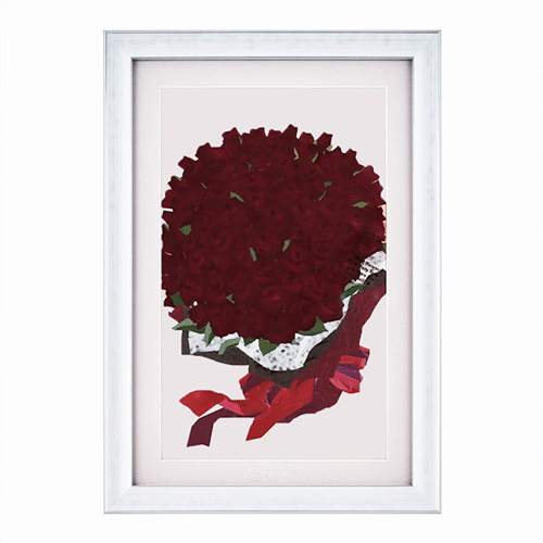 生花の押し花加工 シャイニーホワイト アフターブーケ