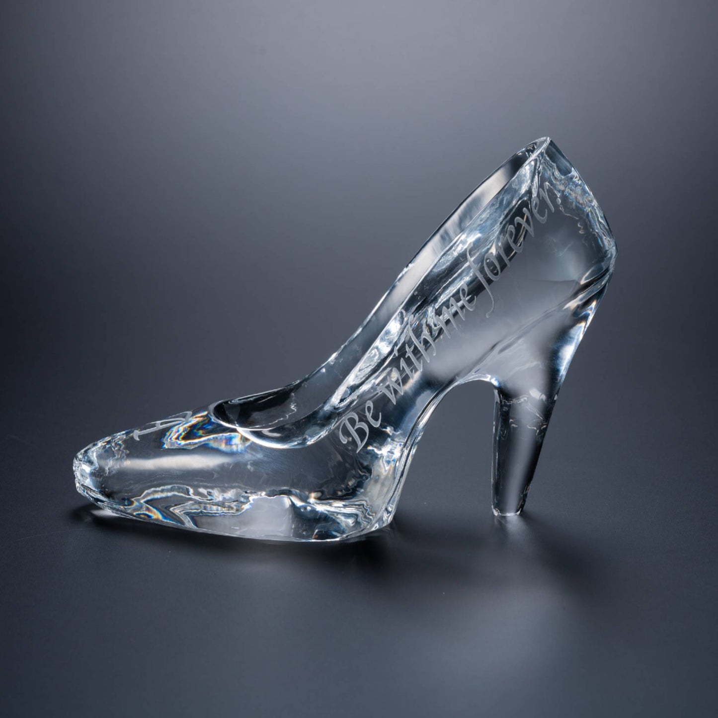 名入れ彫刻 シンデレラの靴 クリスタルガラス