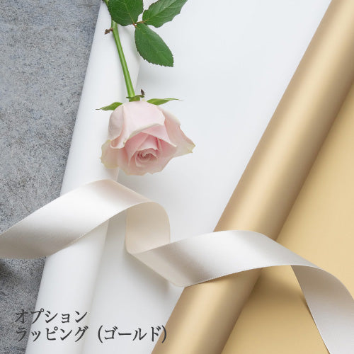 生花ピンクのバラの花束 プロポーズの定番 花びらメッセージ