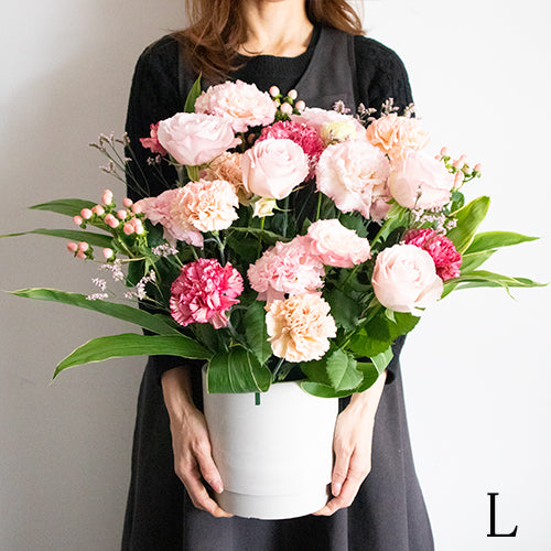生花　日々を彩る　春のデイリーアレンジ　花びらメッセージ