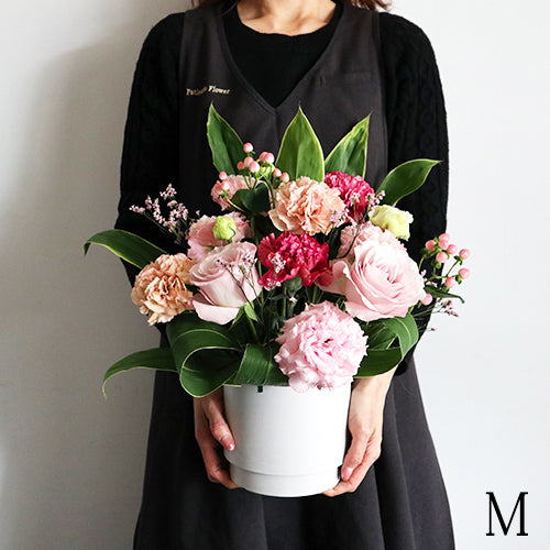 生花　日々を彩る　春のデイリーアレンジ　花びらメッセージ