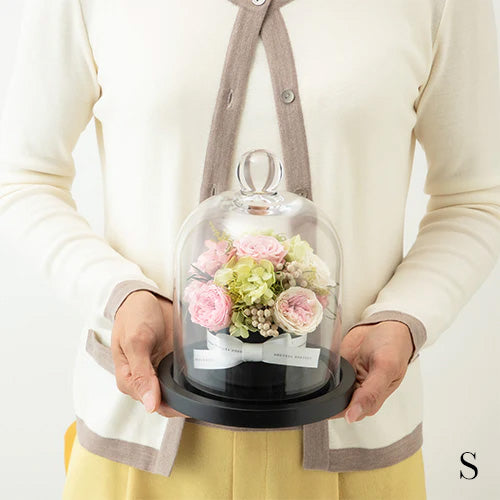 花びらメッセージ フラワードームアレンジメント