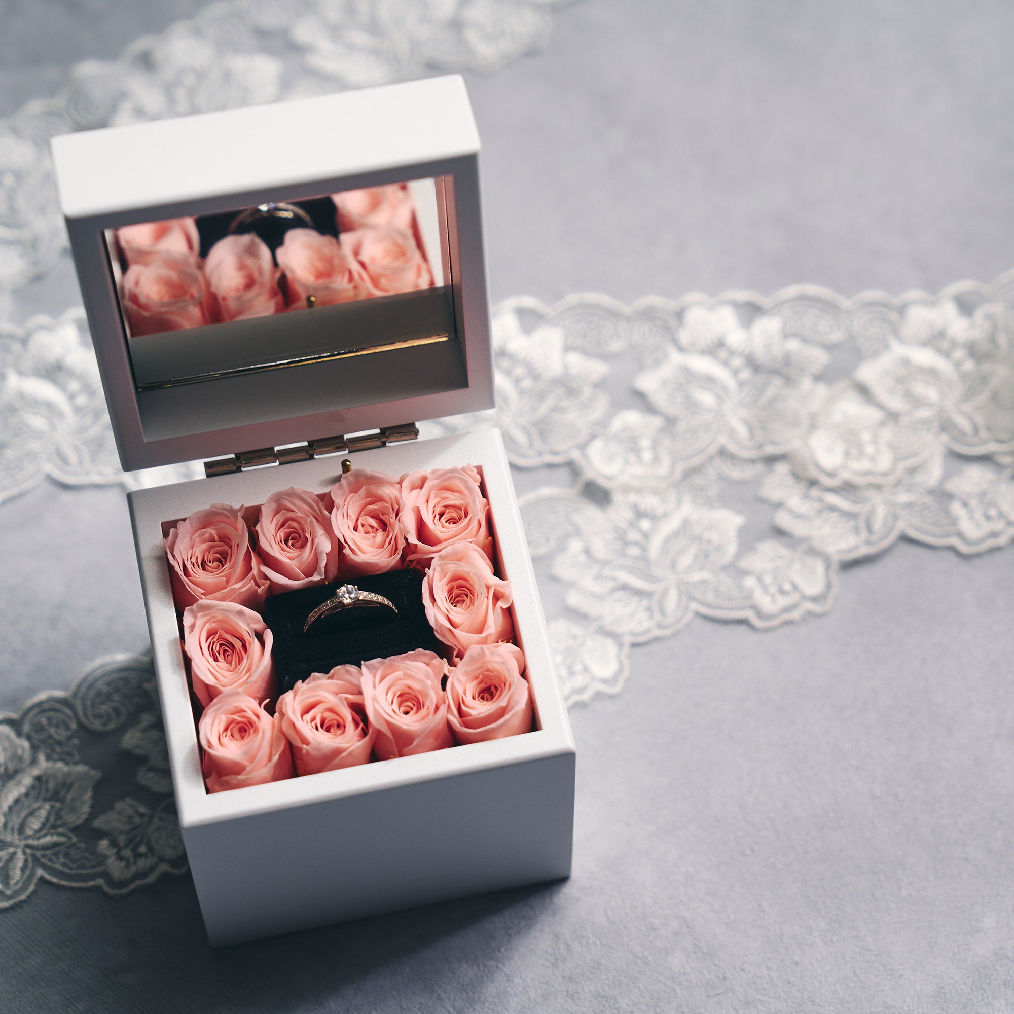 ミニ高級オルゴール リングケース – パティスリーフラワー