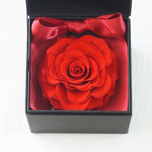 ボックスフラワー ROSE BOUTE ブラックBOX