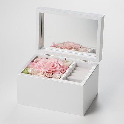 Special高級オルゴール ジュエリーボックス プリザーブド プロポーズ用_ピンク